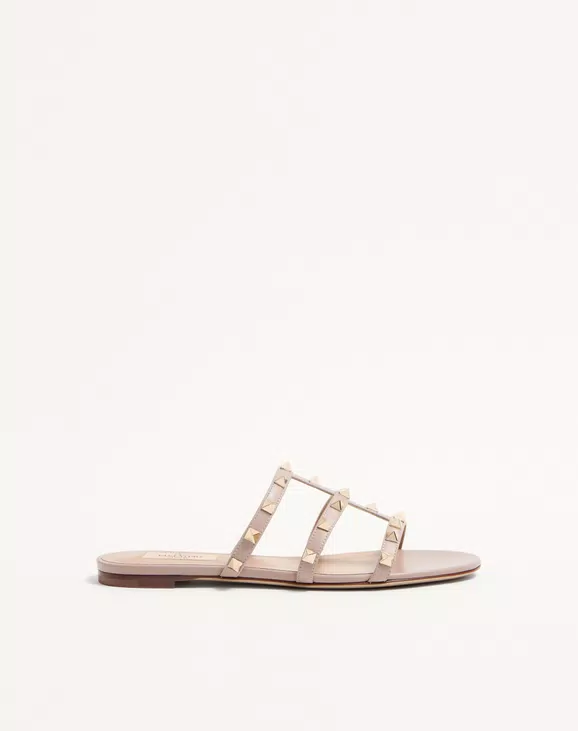 Valentino Rockstud Flat Slide Sandal - Image 1